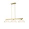Z-Lite Cobalt Billiard, 3-Light, 13.5 In.W x 49 In.L x 9.25 In.H, Modern Gold/Matte Opal 152MGLD-DMO13 - alternate 2